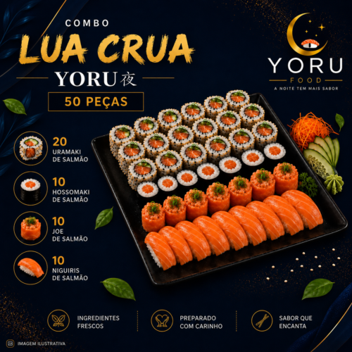 Combo Lua Crua - 50 Peças