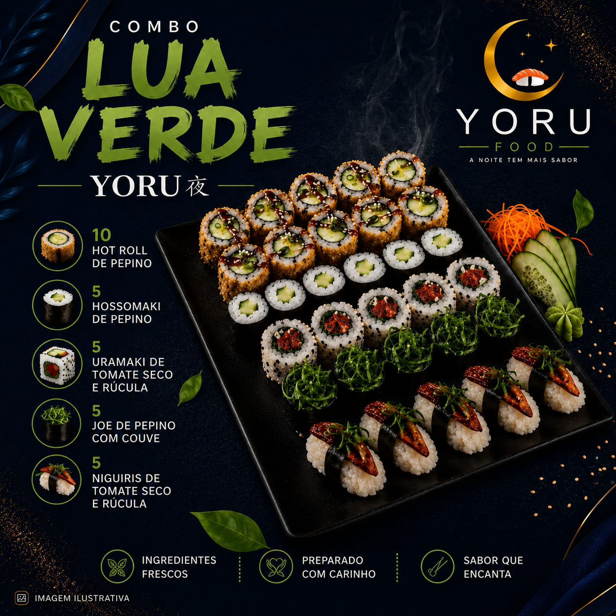 Combo Lua Verde - 30 Peças