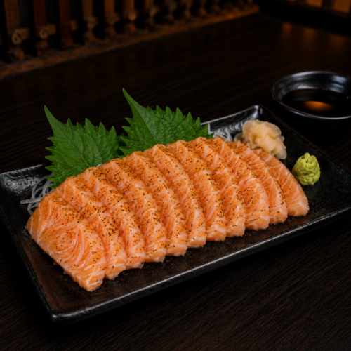 Sashimi de Salmão Grill (uni.)