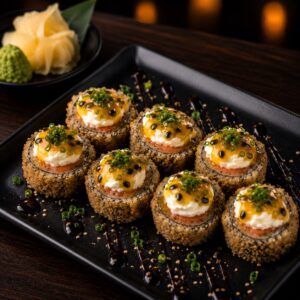 Hot Roll Salmão com Geleia de Maracujá (5uni.)